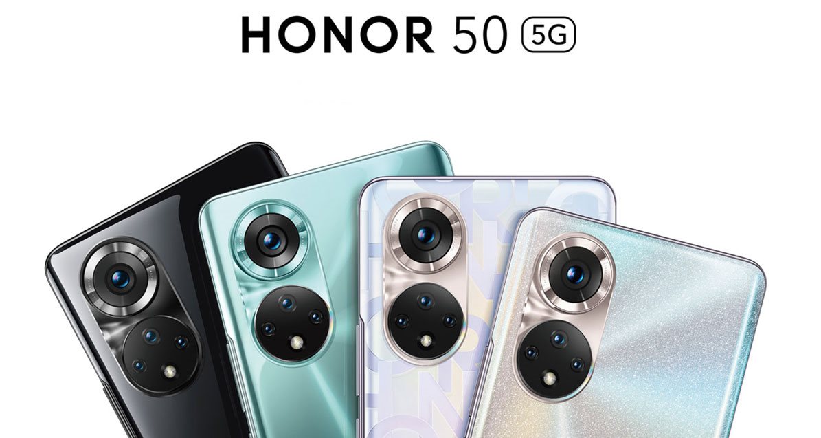 Honor 50 zöld mobiltelefon
